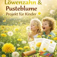 Vorschau - Bildkarten - Löwenzahn Projektmappe – Frühling Kita & Grundschule | Lebenszyklus, Kamishibai, Klanggeschichte, Arbeitsblätter - Deckblatt