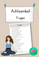Vorschau - Aufgabenkarten - Achtsamkeit Fragen für den Alltag - Deckblatt