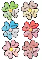 Vorschau - Stationenlernen - Purzelsätze - Frühling / Blumenbeet (4 Versionen) - Seite 1