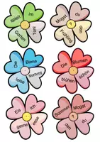 Vorschau - Stationenlernen - Purzelsätze - Frühling / Blumenbeet (4 Versionen) - Seite 2