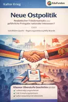Vorschau - Klassenarbeiten - Klausur Neue Ostpolitik – Willy Brandt Regierungserklärung Analyse Q1/Q2 inkl. Erwartungshorizont - Deckblatt