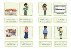 Vorschau - Spiele - Zuordnungsspiel - Einschulung (Freiarbeit - Lesen) - Seite 1