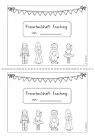Vorschau - Arbeitsblätter - Freiarbeitsheft Fasching - Seite 1