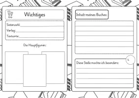 Vorschau - Arbeitsblätter - Buchvorstellung - Seite 1