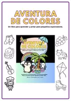 Vista previa - Hojas de trabajo - AVENTURA DE COLORES Libro para aprender y colorear. Con Saberes básicos de EI - Portada