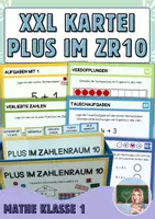 Vorschau - Fördermaterial/Inklusion - Kartei - Plus im Zahlenraum 10 (Rechenstrategien) - Deckblatt