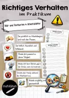 Vorschau - Arbeitsblätter - Verhalten im Praktikum – Arbeitsblätter zur Vorbereitung | Betriebspraktikum | 7.–8. Klasse - Deckblatt