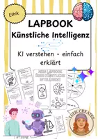 Vorschau - Arbeitsblätter - Lapbook Künstliche Intelligenz | KI verstehen - Deckblatt