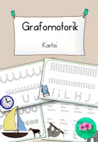 Vorschau - Aufgabenkarten - Grafomotorik Schwungübungen Kartei - Deckblatt