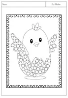 Vorschau - Arbeitsblätter - Dot-Marker - Frühling (auch für Fingerfarben geeignet) - Seite 1