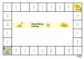 Vorschau - Spiele - Bruch-Bingo "gelbe Dinos": gemischte Schreibweise - Seite 3