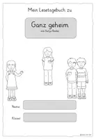 Vorschau - Arbeitsblätter - Lesetagebuch Ganz geheim Deutsch Kl. 3 und Kl. 4 - Seite 1