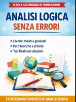 anteprima - Esercizi - ANALISI LOGICA - SUPER ESERCIZIARIO ANCHE PER VERIFICHE - Pagina di copertina