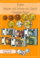 Vorschau - selbst erstellte Cliparts/Grafiken - Geld - Euro ClipArts/Ilustrationen + Spielgeld - Deckblatt