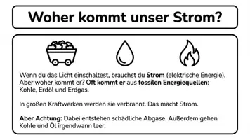 Vorschau - Arbeitsblätter - Erneuerbare Energien: Stromerzeugung einfach erklärt (Grundschule) - Deckblatt