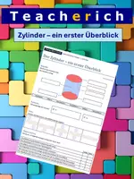 Vorschau - Arbeitsblätter - Zylinder - ein erster Überblick - Deckblatt