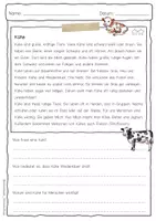 Vorschau - Arbeitsblätter - Sachtext Kühe - Seite 3