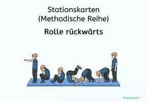 Vorschau - Stationenlernen - Rolle rückwärts - Stationskarten (Methodische Reihe) - Deckblatt