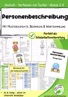 Vorschau - Arbeitsblätter - Personenbeschreibung – Musteraufsatz, Beispiele & Wortsammlung - Seite 3