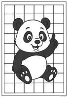 Vorschau - Mal- und Bastelvorlagen - Pandaklasse Ausmalbilder - Klassentier Panda - Seite 3