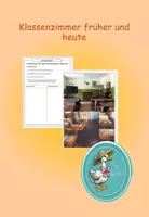 Vorschau - Arbeitsblätter - Klassenzimmer früher und heute - Deckblatt