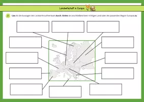 Vorschau - Arbeitsblätter - Landwirtschaft in Europa - Arbeitsblätter mit Kartenarbeit & Mindmap - Seite 2