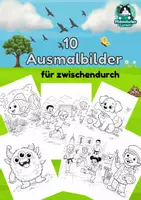 Vorschau - Mal- und Bastelvorlagen - Ausmalbilder Grundschule – Bundle (46 Seiten) Frühling, Sommer, Tiere - Seite 1