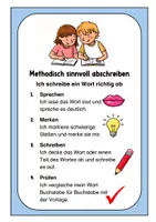 Vorschau - Poster - Abschreiben. Methodisch sinnvoll! - Seite 1