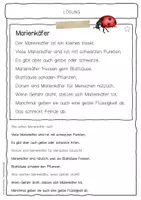 Vorschau - Arbeitsblätter - Sachtext Marienkäfer - Seite 2