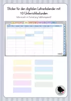 Vorschau - selbst erstellte Cliparts/Grafiken - Materialpaket: digitaler Lehrerkalender und Notizbuch (fürs Ref) - Seite 3