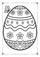 Vorschau - Mal- und Bastelvorlagen - Ostern "Ostereier" Ausmalbilder - Seite 1