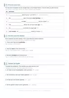 Vorschau - Arbeitsblätter - Simple Past vs. Present Perfect - 2 Niveaus - Mit Lösungen! - Seite 1