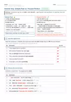 Vorschau - Arbeitsblätter - Simple Past vs. Present Perfect - 2 Niveaus - Mit Lösungen! - Seite 2