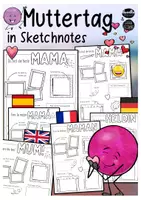 Vorschau - Arbeitsblätter - Muttertag / Mama / Heldin (D, E, Fr + Sp) - Sketchnotes - Seite 3