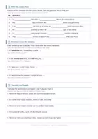 Vorschau - Arbeitsblätter - IF-Clauses Typ 2 - 2 Niveaus - Mit Lösungen - Seite 1