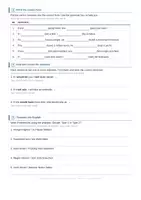 Vorschau - Arbeitsblätter - IF-Clauses Typ 1 & 2 im Kontrast - 2 Niveaus - mit Lösungen - Seite 1