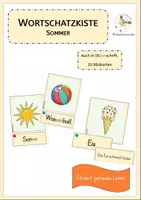 Vorschau - Fördermaterial/Inklusion - Wortschatzdose Sommer - Deckblatt