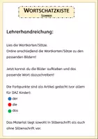 Vorschau - Fördermaterial/Inklusion - Wortschatzdose Sommer - Seite 1
