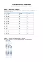 Vorschau - Test - Klassenarbeit Schriftliche Multiplikation & Sachrechnen Klasse 4 – mit Lösungen und Lehrerhandreichung - Seite 1