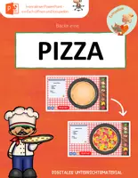 Vorschau - Arbeitsblätter - Backe eine Pizza_digital und interaktiv - Deckblatt