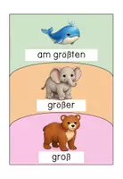 Vorschau - Bildkarten - Adjektive steigern - Tafelmaterial - Seite 2