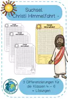 Vorschau - Arbeitsblätter - Christi Himmelfahrt - Suchsel - Klasse 4-6 - Deckblatt
