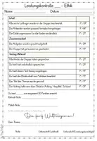 Vorschau - Lehrpläne/Lehrermaterial - Lernzielkontrolle (Referate) - Thema Weltreligionen - Deckblatt