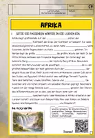 Vorschau - Arbeitsblätter - Kontinente | Einheit 6: Afrika | mit Lösungen | PDF & PPTX - Seite 1