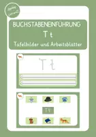 Vorschau - Arbeitsblätter - Buchstabeneinführung T t (Tafelbilder und Arbeitsblätter) - Deckblatt