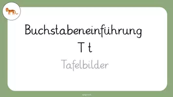 Vorschau - Arbeitsblätter - Buchstabeneinführung T t (Tafelbilder und Arbeitsblätter) - Seite 2