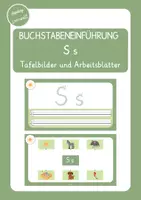 Vorschau - Arbeitsblätter - Buchstabeneinführung S s (Tafelbilder und Arbeitsblätter) - Deckblatt