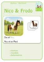Vorschau - Fördermaterial/Inklusion - Vorlese-Klettbuch: Nico und Frodo - Deckblatt