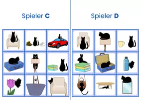 Vorschau - Stationenlernen - Wechselpräpositionen mit Dativ | Lotto - Spiel | DaF DaZ - Seite 2