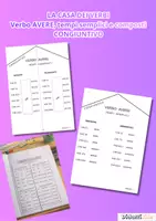 anteprima - Esercizi - Casa dei verbi CONGIUNTIVO VERBO AVERE tempi semplici/composti- lapbook - Pagina di copertina